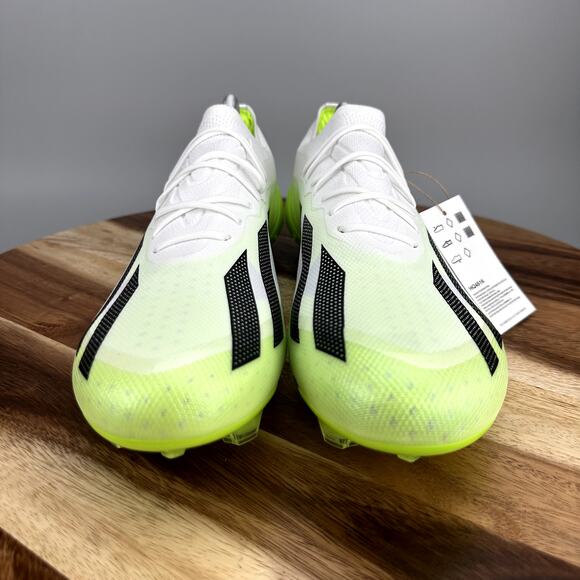 Adidas X Crazyfast.1 FG Soccer Cleats Boots Men's 13 White Green HQ4516 NEW - Picture 2 of 11